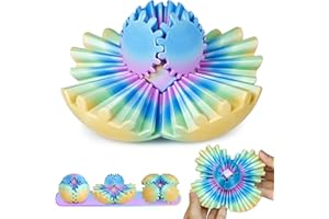 BALKWAN Multicoloured Gear Ball Fidget Toys 3D Printed Gear Sphere Stress Relief Cool Office Desk Toys GearSphere for Anxiety Relaxing Gift for Adults Kids Christmas Easter Birthday(Ocean Aurora,2.5")