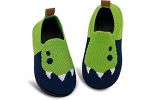 qpyysz Hausschuhe Kinder Junge Mädchen Turnschläppchen Jungen Barfuß Kinder Hausschuhe Einhorn Dino Fuchs Pantoffeln Atmungsaktive Rutschfest Lauflernschuhe