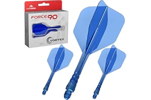 Mission Darts | Force 90 Vortex | Integrated Precision Moulded Dart Flight And Shaft System | Multiple Styles | Multiple Colours.