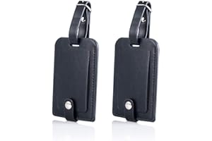 GZWJ Kofferanhänger Gepäckanhänger Reise Koffer Tags Geeignet für Reisender Geschäftsmann Gepäckanhänger ID Etikett mit Adressschild 2 Stück