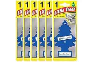 Little Trees MTZ02 Désodorisant pour voiture, Nouvelle voiture, 6 pièces