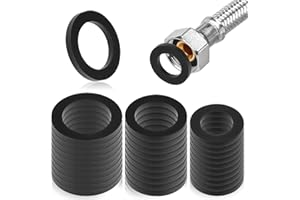 BRUISLARD 30 Stück Dichtungsringe 1/2 Zoll 3/4 Zoll 1 Zoll Flachdichtungen Dichtung Gummi Wasserhahn Unterlegscheiben Flachdichtung für Dichtung Duschkopf Waschbecken Ablauf Poolpumpe Pool
