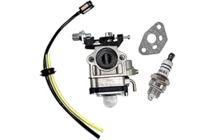 BOOSTI Vergaser mit Dichtung Satz Zündkerze für Fuxtec FX-LB 126 / FX-LBS 126 / FX-LB 133T Laubbläser Laubsauger