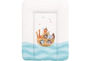 Ceba Baby® Matelas à Langer Bebe souple 70x50 cm - Matelas à langer epais lavable - pour garçons et filles - Certifié Öko-Tex - Imperméable - Arka - 50x70 cm