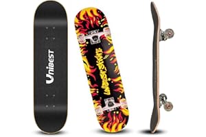 ‎UNIBEST Unibest Skateboard Deck Funboard Holzboard komplett 80x20cm Ahornholz