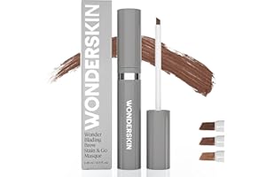 Wonderskin Tinte de Cejas – Wonder Blading Brow Stain & Go Masque, tinte de cejas de larga duración, resistente a la transferencia y a prueba de manchas (Brunette)