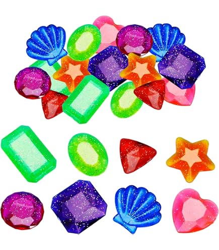 Skylety – Coffre Au Trésor Et 12 Gemmes Colorées, Jeu De Chasse Au Trésor Pour Piscine, Plongée, Fêtes, Dès 12 Ans