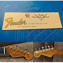 thumbnail image 2 of 2PCS Suitable For Fender Custom Shop Electric Guitar Head Logo Water Transfer Printing Trademark Sticker, RemovableFilm (ST58/2 2 of 11