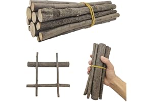 ZAHD 14 Pezzi Bastoni di legno tasselli di legno per artigianato Artigianali in Legno Creativo Decorativo Ramoscelli Bastoni per Progetti Artistici Decorazioni e Artigianato per casa fai da te