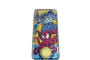 Makio Mini jeux d'eau - Jeux d'eau d'anneaux pour filles et enfants - Jeu de Voyage Aguaplay. Water Geme. Aqua Play (poulp)