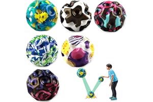 Binggunyo Astro Jump Ball, 4 Piezas Bola Espacial de Espuma, Space Moon Ball, Moon Bouncing Ball, Bola Espacial de Espuma Super High Bouncing, para Niños Adultos Juguete Planeta (C)
