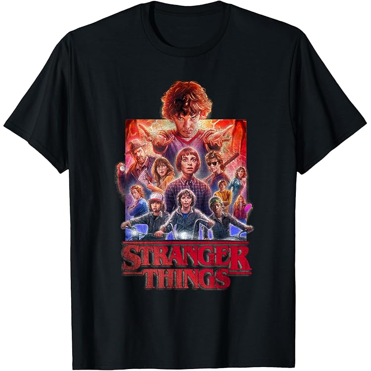 T-shirt à Logo Stranger Things - Noir - Homme | Primark