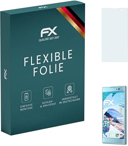 Bruni Schutzfolie Für Sony Xperia XA2 Ultra – 2x Glasklare Displayschutzfolie, Präzise Passform, Kratzfest