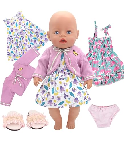 Tenue De Poupée 16-18 Pouces – Combinaison Vache Laitière, Chaussettes Et Cintre – Cadeau Créatif Dès 3 Ans (poupée Non Incluse)