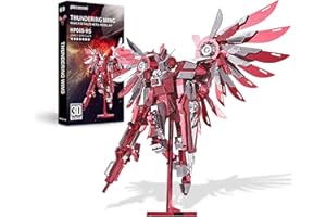 Piececool Metalowe puzzle 3D, model mecha, święte skrzydła, metalowe puzzle 3D, wojownik mecha ze stali nierdzewnej 340, cały metal, 1:1, prezent urodzinowy, zestaw modelarski dla dorosłych, 215