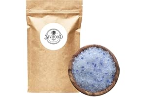 ‎SIVIFOOD SPIRIT - OF - ORIENT SIVIFOOD grobes Blausalz 600g - blaues Kristallsalz grob saphierblaues Gourmet Salz als Geschenk Speisesalz grobkörnig für Salzmühle zum verschenken Natur Gewürzsalz für Steak Fleisch und Fisch