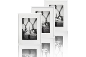 VUVUZULA Bilderramar 30x40 cm Vitt 3-pack Fotoramar Ram med passepartout Affischram