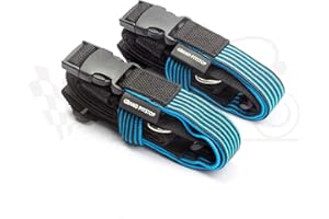 Grand Pitstop Motorcycle adjustable luggage straps Stretch 22"-68" bungee cords - Set of 2