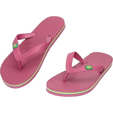 Infradito Ipamema Brazil Donna - Sandali Spiaggia In Stoffa Riciclabile (Taglia 37-39, Marrone, Palma)