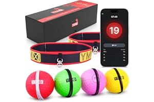‎YMX BOXING YMX BOXING Reflexball - 4 Bälle + 2 Stirnbänder, ideal für das Training von Reflex, Reaktion und Auge-Hand-Koordination