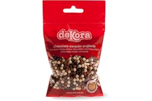 Dekora - Mini Perlas de Chocolate Crujientes para Tartas Decoradas