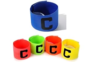 MXOQJE 5 PCS Captains Armband, Captains Armband Kids, Captain Armband Football Adjustable Football Band Soccer Captains Armband for Adult and Youth, for Football Basketball Hockey Rugby Netball 5 Color