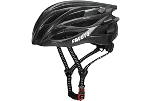 Favoto Casco da Bicicletta - Certificato CE per Corsa MTB Ciclismo Leggero - Protezione di Sicurezza per Uomo Donne Adulti - Taglia Regolabile