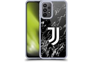 Head Case Designs Licenza Ufficiale Juventus Football Club Nero Marmoreo Custodia Cover in Morbido Gel Compatibile con Samsung Galaxy A23 / 5G (2022)