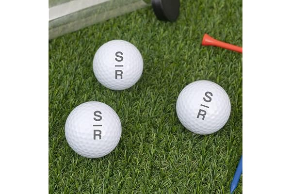 Wanapix | Lot de 3 Balles de Golf Personalisée | Choisissez des Boules Gravées ou Imprimées | Cadeaux Fête des Pères/Anniversaire/Golfeur