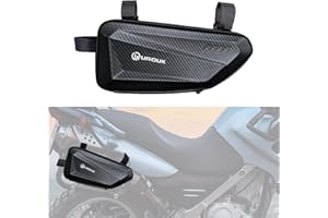 UROUK Bolsa de Herramientas la Motocicleta1.5l Moto Paquete Lateral Bolsa la Motocicleta Almacenamiento Bolsas de Cuero Moto y Alforjas Bolsa Impermeable la Motocicleta (Bolsa-Derecha)
