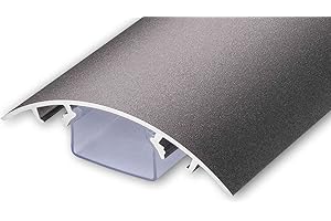 ALUNOVO - Canalina per cavi in alluminio grezzo, laccata in diverse lunghezze (lunghezza 20 cm)