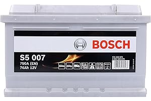 Bosch S5007 - Batterie Auto - 74A/h - 750A - Technologie Plomb-Acide - pour les Véhicules sans Système Start/Stop