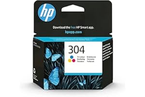 HP 304 Cartouche d'Encre Trois Couleurs Cyan Magenta Jaune Authentique (N9K05AE)