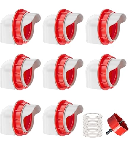 6-tlg. Hühnerfutterautomat Set - Wasserdicht & Nagetiersicher Für Eimer & Behälter