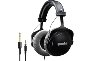 GEMINI SOUND Gemini DJX-1000 Casque de Surveillance Professionnel Pilotes 53 mm (Noir)
