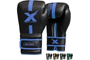 XN8 SPORTS Xn8 Boxing Gloves Supra Leather For Training Punching Sparring MMA Fighting Muay Thai Kickboxing Martial Arts for Men and Women with Ventilated Palm in 8 10 12 14 16 oz