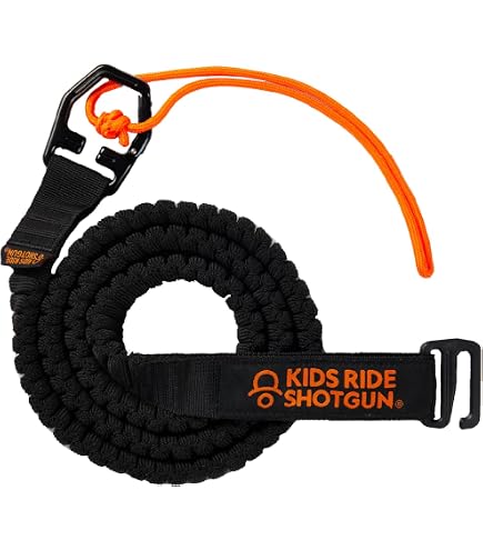 Produktbild von Abschleppseil Für Fahrräder – Elastisch, Bis 225 Kg, Inkl. Karabiner & Tasche, 1,7–3 M Dehnbar