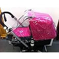 1Stopbabystore Universal Raincover to Fit Bugaboo Cameleon Cybex Balios iCandy Apple Peach Strawberry SilverCross Surf babystyle Oyster Rain Cover