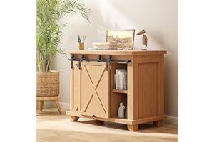 BONIKLUBA 137.2cm Mini Herrajes Puertas Correderas Kit Puerta Corredera Para Puertas Dobles Bypass (Sin Puerta de Gabinete)