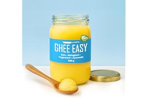 Ghee Easy 500 g Ekologiskt Ghee från gräsbetande kor – Laktosfritt ayurvediskt Ghee, glutenfritt – 100% europeiskt, utan till
