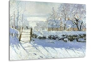 Giallobus - Giallopanel Art Board - Claude Monet - La gazza - Legno Mdf - 29,7X21
