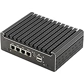 HUNSN Micro Firewall Appliance, Mini PC, Pfsense, Mikrotik, OPNsense, VPN, Router PC, Intel N4505 N6000, RS41, AES-NI, 4 x 2.