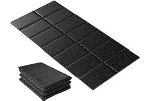 Stepwaver Bodenschutzmatte Laufband, Laufmatte Für Teppich & Hartböden, 140x60 cm Laufband Matte Schalldämmend, Hochdichte, Faltbare Unterlegmatte Für Fitnessgeräte, Bike & Elliptical