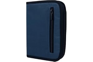 Yommie Federmäppchen Federtasche Canvas Federmappe Jungen Mit Reißverschluss Schulmäppchen Mädchen Federschachtel Schlamppermäppchen Teenager Stifteetui Mäppchen Schule Navy