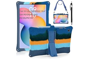 KATUMO Custodia per Samsung Galaxy Tab S6 Lite 10.4 Pollici 2020/2022/2024 (SM-P610N/P615N /P620N/ P625N/P613N/P619N),Morbida Silicone Protettiva Cover, Tab S6 Lite [Penna Stilo e Cinturino]
