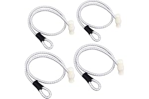 GATE 14 GATE14® Élastique pour Bloquer Le Pare-battage avec Manchon en Nylon Long. 55 cm ; Kit 4 pièces