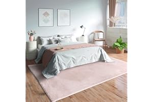 MIAS TEPPICHE Mia's Teppiche Olivia - Alfombra para salón/Dormitorio, Lavable, 80 x 150 cm, Color Rosa