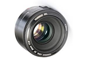YONGNUO - Obiektyw 50 mm F1.8, duża przysłona, obiektyw autofokus do aparatu Canon EF Mount EOS itp. (5DIII / 5DII / 6D / 60D / 600D / 650D / 1000D / 1100D / 1200D / 10D / 20D / 300D / 350D).