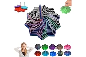 VICUULY étoile Anti-Frustration Sensorielle, Fidget Hexagonal Fractal, Jouets 3D en Forme D'étoile pour Soulager Le Stress, Cubes Sensoriels Anti-Stress pour Enfants Et Adultes (Green-Blue-Purple, M)