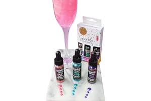 Sparkle Drops Mermaid Gift Set Drinks Shimmer For Gin, Prosecco And Sparkling Wine, Natural flavours, Party Gift (30ml, 24 servings)